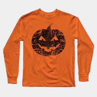 Vintage Halloween Pumpkin Design, Jack O Lantern Pumpkin Long Sleeve T-Shirt